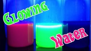GLOWING WATER Easy Kids Science Experiments