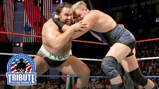 Jack Swagger vs. Rusev - Boot Camp Match: WWE Tribute to the Troops 2015