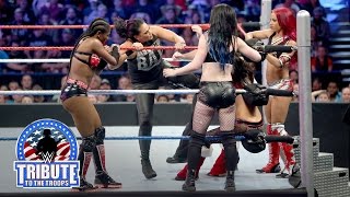 Charlotte, Becky, Brie & Alicia Fox vs. Paige & Team B.A.D.: WWE Tribute to the Troops 2015