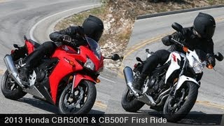 Honda CBR500R & CB500F First Ride