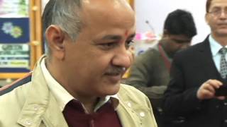 CM Arvind Kejriwal and Dy CM Manish Sisodia interacts with school children