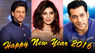 Salman Khan, Shahrukh Khan, Priyanka Chopra - Bollywood Stars Wish Happy New Year 2016