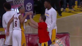 NBA: Fan Hits Half-Court Shot at Lakers Game