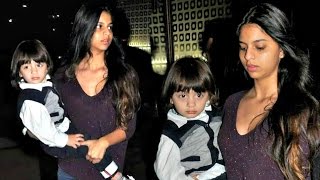 Shahrukh Khan Daughter Suhana Holding Baby Abram - Adorable Moment