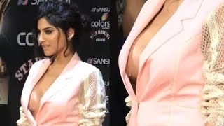 Sapna Pabbi flaunts cleavage at a RED CARPET EVENT