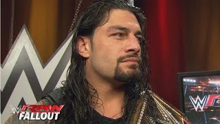 Reigns on defending the WWE World Heavyweight Title in the Royal Rumble: WWE Raw Fallout, Jan. 4, 2016