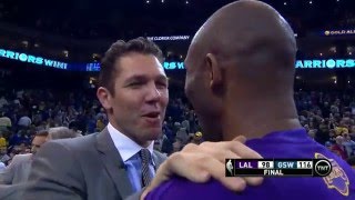 NBA: Kobe Bryant Says Farewell to Oracle