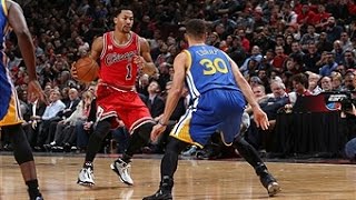 NBA: Stephen Curry Duels Derrick Rose in Chicago