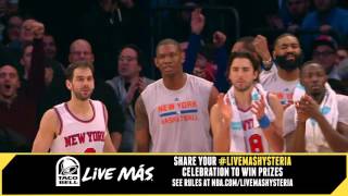 NBA: Taco Bell #LiveMasHYSTERIA; Melo Throws it Down!
