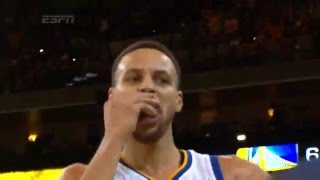 NBA: Steph Curry Drains the Half-Court Shot