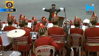 Army band plays 'Salam To  Soldiers' at Beating Retreat