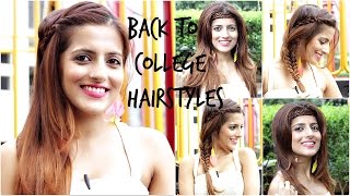 Quick And Easy Back To School/College | Heatless Hairstyles