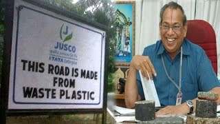 'Plastic man' Prof. Vasudevan turns litter into smooth roads