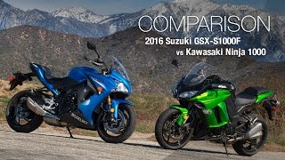 2016 Suzuki GSX-S1000F vs Kawasaki Ninja 1000