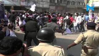 SFI, police clashes at Burdwan University