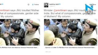 Smriti Irani and Barkha Dutt take JNU matter to Twitter