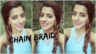 2 Minute Chain Braid Hairstyle - Cute and Easy Hairstyles