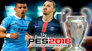 MANCHESTER CITY vs PSG - Quartas Champions League 2016 - PES 2016