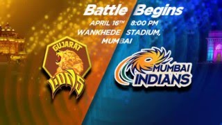 Mumbai Indians vs Gujarat Lions - MI vs GL - IPL 2016 Match