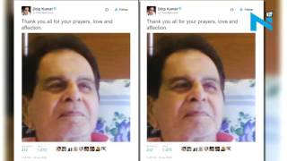 Dilip Kumar thanks fans for health recovery