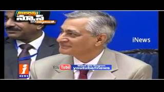 Chief Justice TS Thakur breaks down in tears in front of Modi - Jabardasth - iNews