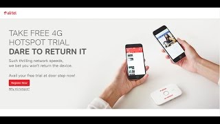 Get Airtel 4G Hotspot Free ! TRIAL PERIOD !