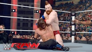 AJ Styles vs. Sheamus: Raw, April 25, 2016