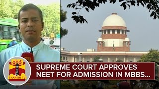 Supreme Court approves NEET for Admission in MBBS