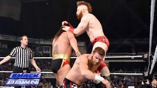 WWE SmackDown, April 28, 2016 : Sami Zayn, Cesaro & Kalisto vs. The League of Nations