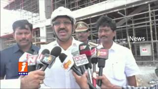 Minister Narayana Examines Temporary Secretariat Works - iNews