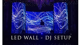 LED Wall DJ Setup - Wedding Cocktail by Vibes Entertainment