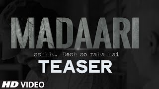Madaari Teaser Video Irrfan Khan, Jimmy Shergill Official TRAILER  Coming Out on 11th May, 2016