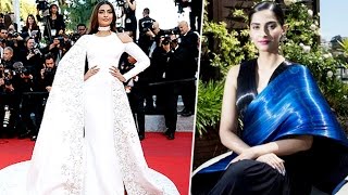 Sonam Kapoor Hot At Cannes Red Carpet 2016