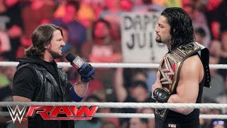 AJ Styles sets the record straight about The Club: Raw, May 16, 2016