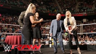 Natalya & Charlotte collide during the WWE Women's Championship Contract Signing: Raw, May 16, 2016