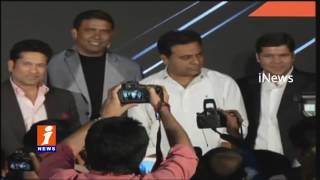 Sachin Tendulkar launches Smartron â€ªTphoneâ€¬ in Hyderabad KTR iNews