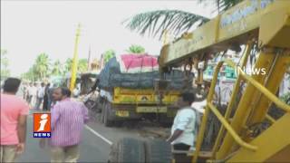 Lorry hits House in West Godavari Dist Driver Dead iNews