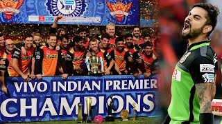 Sunrisers Hyderabad lift IPL 2016 trophy by defeating RCB by 8 runs