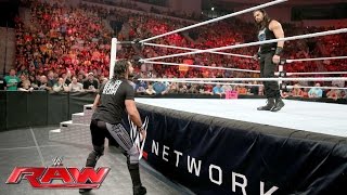 Roman Reigns wants Seth Rollins to prove he's not a coward: Raw, May 30, 2016