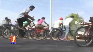 Police Conducts Cycle Race for Telangana Formation day in Adilabad | iNews