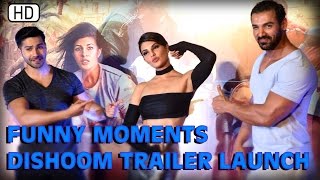 Funny Moments | Dishoom Trailer  | John Abraham, Varun Dhawan, Jacqueline Fernandez & Akshaye Khanna