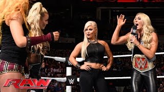 Becky Lynch and Natalya try to talk some sense into Dana Brooke: Raw, June 6, 2016