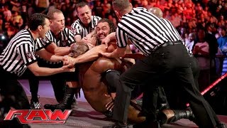 Rusev ambushes Titus O'Neil: Raw, June 13, 2016