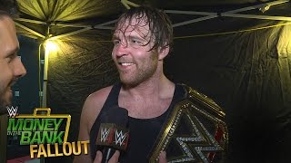 Who does Dean Ambrose credit for helping him win the WWE World Heavyweight Title?: June 19, 2016