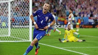 Ivan Perisic 2:1 Hrvatska - Spanjolska - Spain vs Croatia EURO 2016