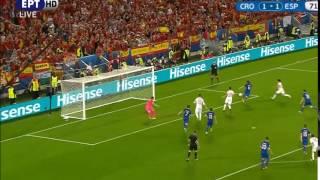 Croatia vs Spain 2-1 /UEFA Euro 2016 - Sergio Ramos' penalty miss 21-6-2016