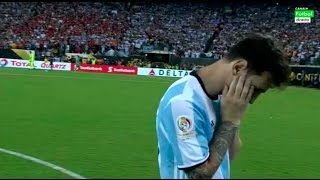 Lionel Messi Falla Penal - Argentina vs Chile 2-4 Copa America 2016 Centenario
