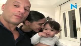 Check out! Deepika's sweet moment with Vin Diesel's daughter