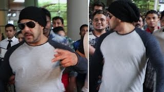 Salman Khan shows attitude to reporters at Mumbai Airport!