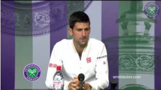 Novak Djokovic and Roger Federer in action on day three - Wimbledon 2016